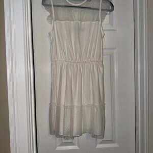 Dillard’s Midnight Doll - White Swiss Dot Dress